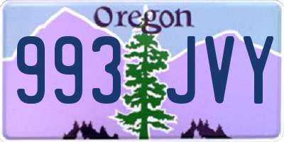 OR license plate 993JVY