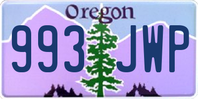 OR license plate 993JWP