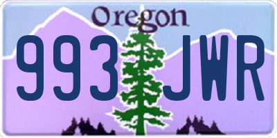 OR license plate 993JWR