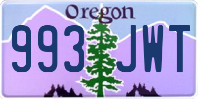 OR license plate 993JWT