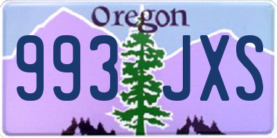 OR license plate 993JXS