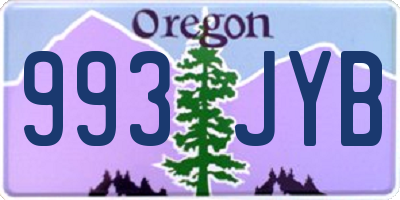 OR license plate 993JYB
