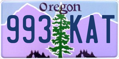 OR license plate 993KAT