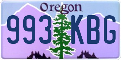 OR license plate 993KBG