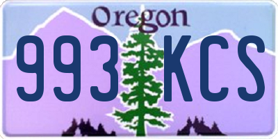 OR license plate 993KCS