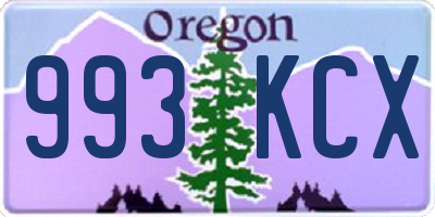 OR license plate 993KCX