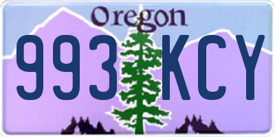 OR license plate 993KCY