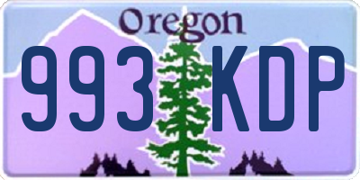 OR license plate 993KDP