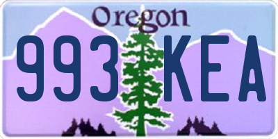 OR license plate 993KEA