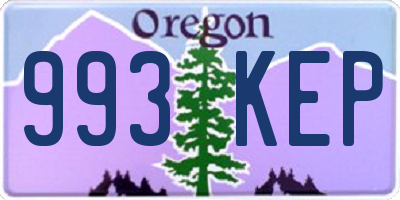 OR license plate 993KEP