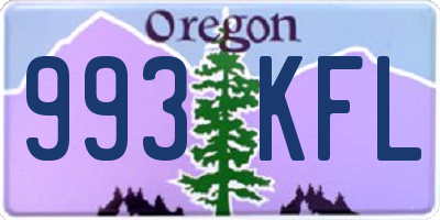 OR license plate 993KFL