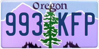 OR license plate 993KFP