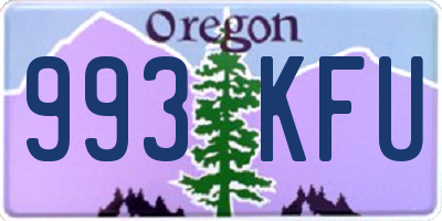OR license plate 993KFU