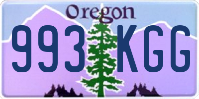 OR license plate 993KGG