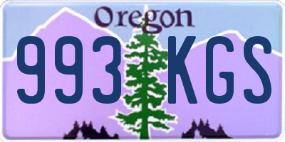 OR license plate 993KGS