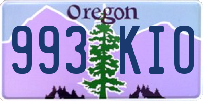 OR license plate 993KIO