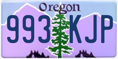 OR license plate 993KJP