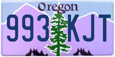 OR license plate 993KJT