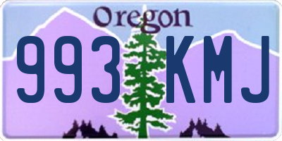 OR license plate 993KMJ
