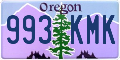 OR license plate 993KMK