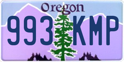 OR license plate 993KMP