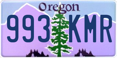 OR license plate 993KMR