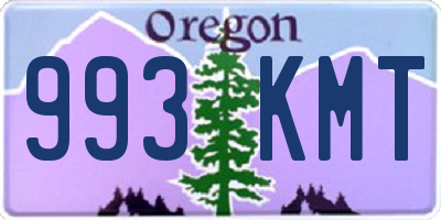 OR license plate 993KMT