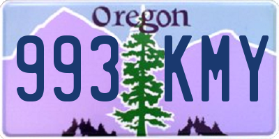 OR license plate 993KMY