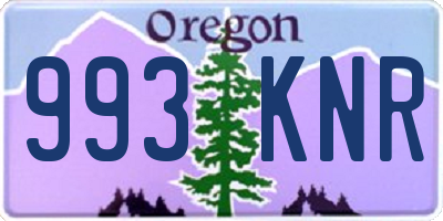 OR license plate 993KNR