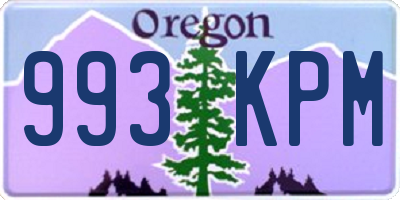 OR license plate 993KPM