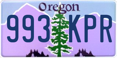 OR license plate 993KPR