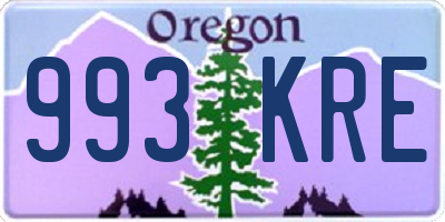 OR license plate 993KRE