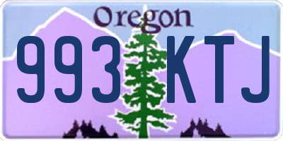 OR license plate 993KTJ