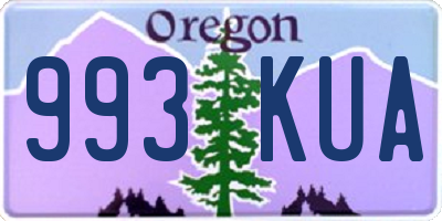OR license plate 993KUA