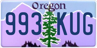 OR license plate 993KUG