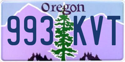 OR license plate 993KVT