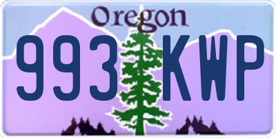 OR license plate 993KWP