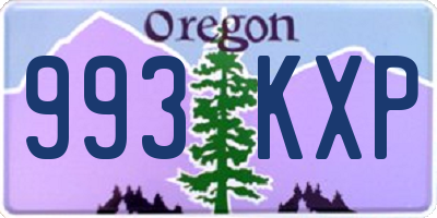 OR license plate 993KXP