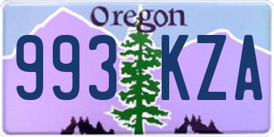 OR license plate 993KZA