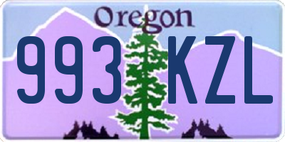 OR license plate 993KZL