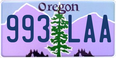 OR license plate 993LAA