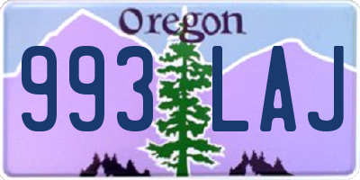 OR license plate 993LAJ