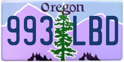 OR license plate 993LBD