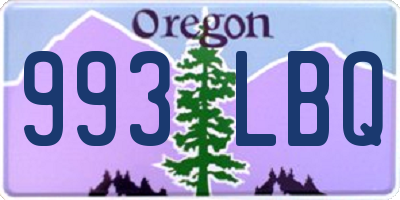OR license plate 993LBQ