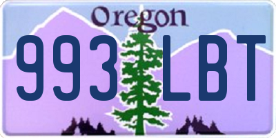 OR license plate 993LBT
