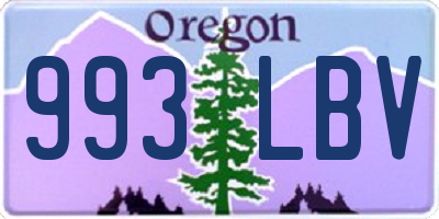 OR license plate 993LBV