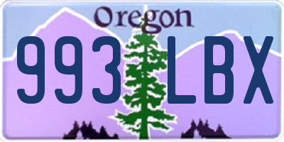 OR license plate 993LBX