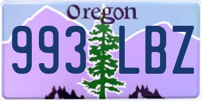 OR license plate 993LBZ