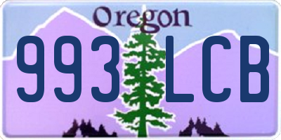 OR license plate 993LCB