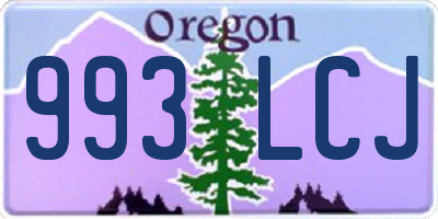 OR license plate 993LCJ